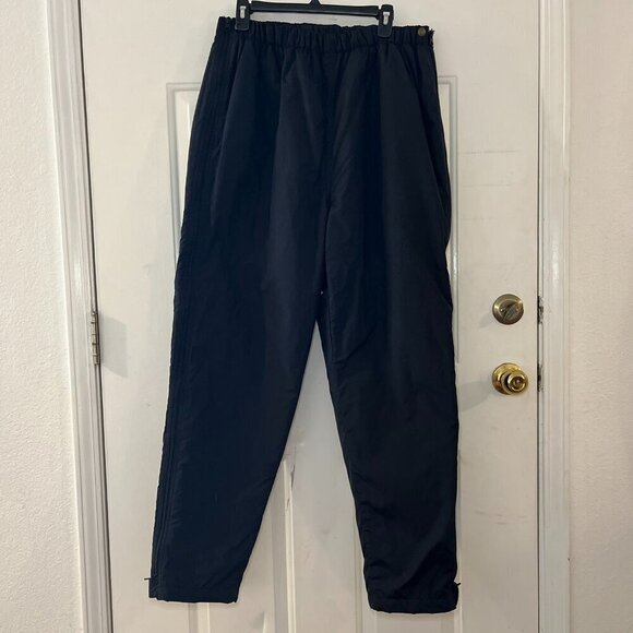 L.L. Bean Black Thinsuiate Side Zippers Down The Legs Outdoor Ski Pants Sz XL - Picture 1 of 8